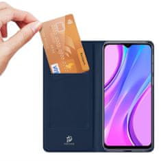 Dux Ducis Skin Pro knížkové kožené pouzdro na Xiaomi Redmi 9, modré