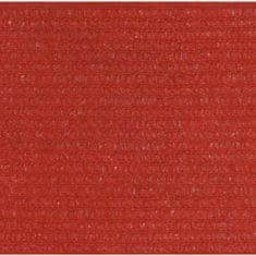 Greatstore Plachta proti slunci 160 g/m2 červená 3,6 x 3,6 x 3,6 m HDPE