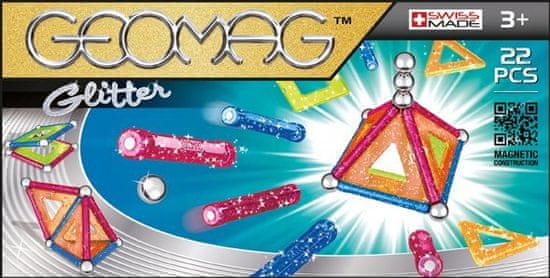 Geomag Magnetická stavebnice - Glitter 22 dílků