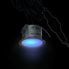 Greatstore LED zemní svítidla 20 ks modrá