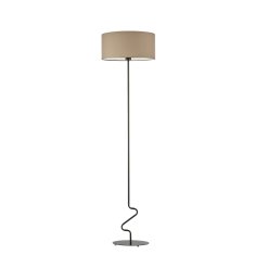 LYSNE.PL Stolní lampa JERSEY černý rám, cappuccino