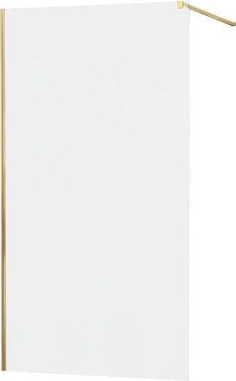 Mexen Kioto sprchová zástěna walk-in 90x200 cm 8 mm, zlatá, matné sklo (800-090-101-50-30)