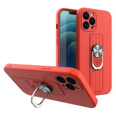 IZMAEL Pouzdro Ring Case pro Apple iPhone 7/iPhone 8/iPhone SE 2020/iPhone SE 2022 - Červená KP11349