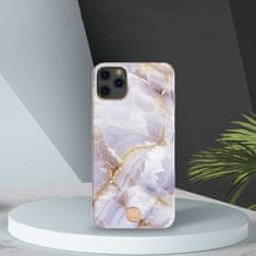 Kingxbar Marble Series silikonové pouzdro marble pro iPhone 11 Pro Max white