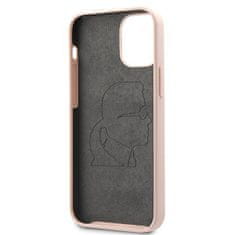 Karl Lagerfeld KLHCP12SSLFKPI hard silikonové pouzdro iPhone 12 Mini 5.4" light pink silicone Iconic