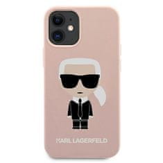 Karl Lagerfeld KLHCP12SSLFKPI hard silikonové pouzdro iPhone 12 Mini 5.4" light pink silicone Iconic