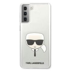 Karl Lagerfeld KLHCS21MKTR hard silikonové pouzdro Samsung Galaxy S21 PLUS 5G transparent Karl`s head