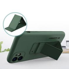 WOZINSKY SILIKONOVÉ POUZDRO WWOZINSKY KICKSTAND CASE SE STOJÁNKEM PRO IPHONE 11 PRO MAX MINT