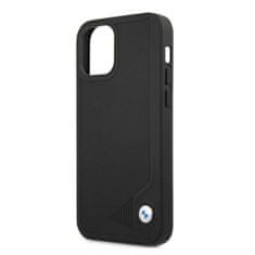 Bmw BMHCP12MRCDPK hard silikonové pouzdro iPhone 12 / 12 Pro 6.1" black Leather Deboss