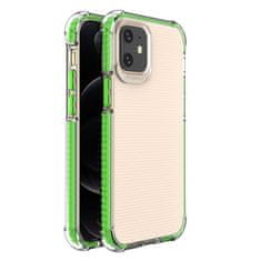 OEM Spring Armor silikonové pouzdro s barevným lemem na iPhone 12 Mini 5,4" green