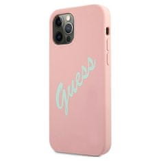 Guess GUHCP12MLSVSPG hard silikonové pouzdro iPhone 12 / 12 Pro 6.1" green-pink Silicone Vintage