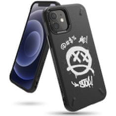 RINGKE Onyx pouzdro Graffiti pre - Apple iPhone 12 Mini - Černá KP12196