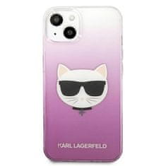 Karl Lagerfeld KLHCP13MCTRP hard silikonové pouzdro iPhone 13 6.1" pink Choupette Head