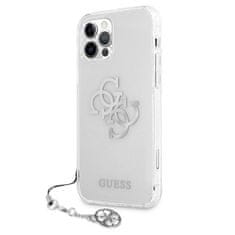 Guess GUHCP12LKS4GSI hard silikonové pouzdro iPhone 12 Pro MAX 6.7" transparent 4G silver Charms Collection