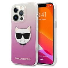 Karl Lagerfeld KLHCP13LCTRP hard silikonové pouzdro iPhone 13 / 13 Pro 6.1" pink Choupette Head