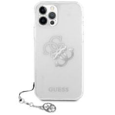 Guess GUHCP12LKS4GSI hard silikonové pouzdro iPhone 12 Pro MAX 6.7" transparent 4G silver Charms Collection