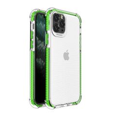 IZMAEL Spring Armor silikonove pouzdro s barevnym lemom pro Apple iPhone 11 Pro - Slabě Zelená KP9583