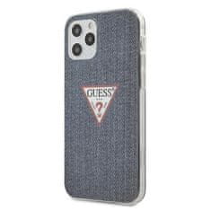 Guess GUHCP12MPCUJULDB hard silikonové pouzdro iPhone 12 / 12 Pro 6,1" dark blue Jeans Collection