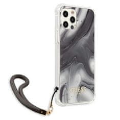 Guess GUHCP12LKSMAGR hard silikonové pouzdro iPhone 12 Pro MAX 6.7" grey Marble Collection