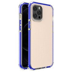 HURTEL PRUŽNÉ GELOVÉ PANCÉŘOVÉ POUZDRO SPRING ARMOUR S BAREVNÝM RÁMEČKEM PRO IPHONE 12 PRO MAX, MODRÉ