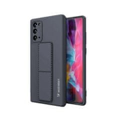 WOZINSKY Kickstand flexibilní silikonové pouzdro se stojánkem pro Samsung Galaxy Note 20 granátová