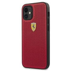 Ferrari FESPEHCP12SRE hard silikonové pouzdro iPhone 12 Mini 5.4" Red On Track