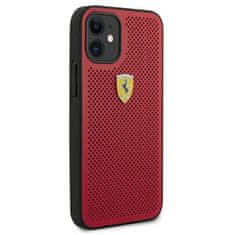 Ferrari FESPEHCP12SRE hard silikonové pouzdro iPhone 12 Mini 5.4" Red On Track