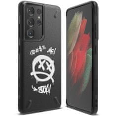 RINGKE Onyx pouzdro Graffiti pre - Samsung Galaxy S21 Ultra 5G - Černá KP12200