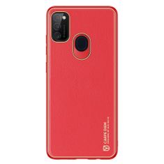 Dux Ducis Dux Ducis Yolo pouzdro z Eko kůže na Samsung Galaxy M21 / M30s red