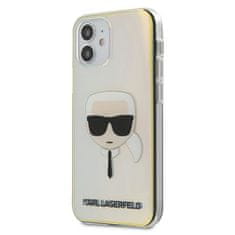 Karl Lagerfeld KLHCP12SPCKHML hard silikonové pouzdro iPhone 12 Mini 5.4" multicolor iridescent Karl`s head