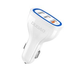 DUDAO CL adaptér Dudao R7S 3 x USB Quick Charge 3.0 QC 3.0 2,4A 18W White