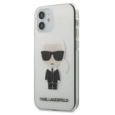 Karl Lagerfeld KLHCP12STRIK hard silikonové pouzdro iPhone 12 Mini 5.4" transparent Ikonik