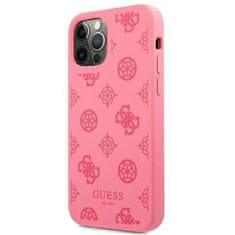 Guess GUHCP12LLSPEFU hard silikonové pouzdro iPhone 12 Pro MAX 6.7" fushia Peony Collection