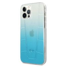 MERCEDES MEHCP12MCLGBL hard silikonové pouzdro iPhone 12 / 12 Pro 6,1" Blue Transparent Line