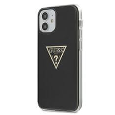 Guess GUHCP12SPCUMPTBK hard silikonové pouzdro iPhone 12 Mini 5.4" black Metallic Collection / GUE000837