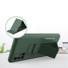 WOZINSKY Kickstand flexibilní silikonové pouzdro se stojánkem pro Samsung Galaxy M51 , modrá