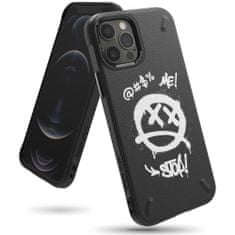 RINGKE Onyx pouzdro Graffiti pre - Apple iPhone 12/iPhone 12 Pro - Černá KP12199