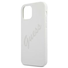 Guess GUHCP12LLSVSCR hard silikonové pouzdro iPhone 12 Pro MAX 6.7" cream Script Vintage