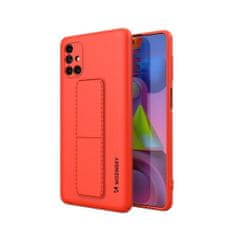 WOZINSKY Kickstand flexibilní silikonové pouzdro se stojánkem pro Samsung Galaxy M51 , červená