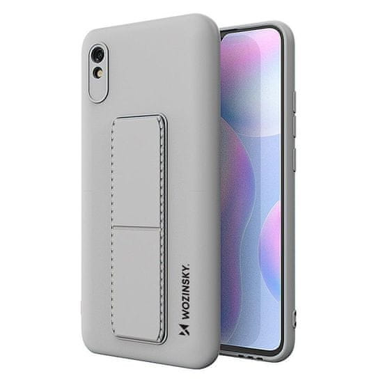 WOZINSKY Wozinsky pouzdro Kickstand pro Xiaomi Redmi Note 9S/Redmi Note 9 Pro - Šedá KP12000