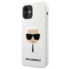 Karl Lagerfeld KLHCP12SSLKHWH hard silikonové pouzdro iPhone 12 Mini 5.4" white silicone Karl`s head