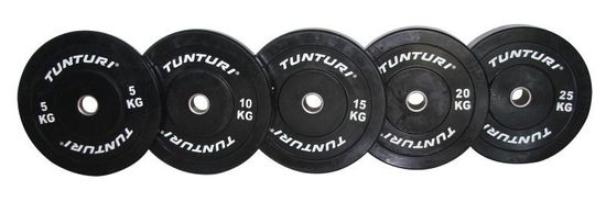 Tunturi Gumový kotouč BUMPER TUNTURI 15 kg, černý