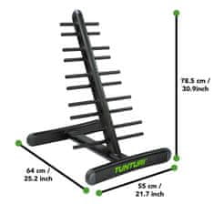 Tunturi Stojan na činky aerobic TUNTURI Neoprene/Vinyl Dumbbell Rack