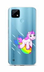 TopQ Kryt Realme C21 silikon Flying Unicorn 66845