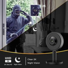 Arenti bezpečnostní kamera s 2K rozlišením, černá (INDOOR1)