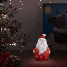 Greatstore Vánoční akrylový Santa s LED vnitřní i venkovní 28 cm