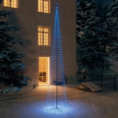 Greatstore Vánoční kužel modrá dekorace 752 LED 160 x 500 cm