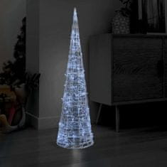 Vidaxl Akrylový dekorativní LED kužel studené bílé světlo 120 cm