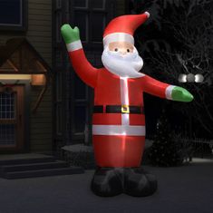 Greatstore Nafukovací Santa Claus s LED vánoční dekorace IP44 3,6 m