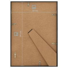 Greatstore Fotorámečky koláž 10 ks na zeď nebo stůl černé 18 x 24 cm MDF